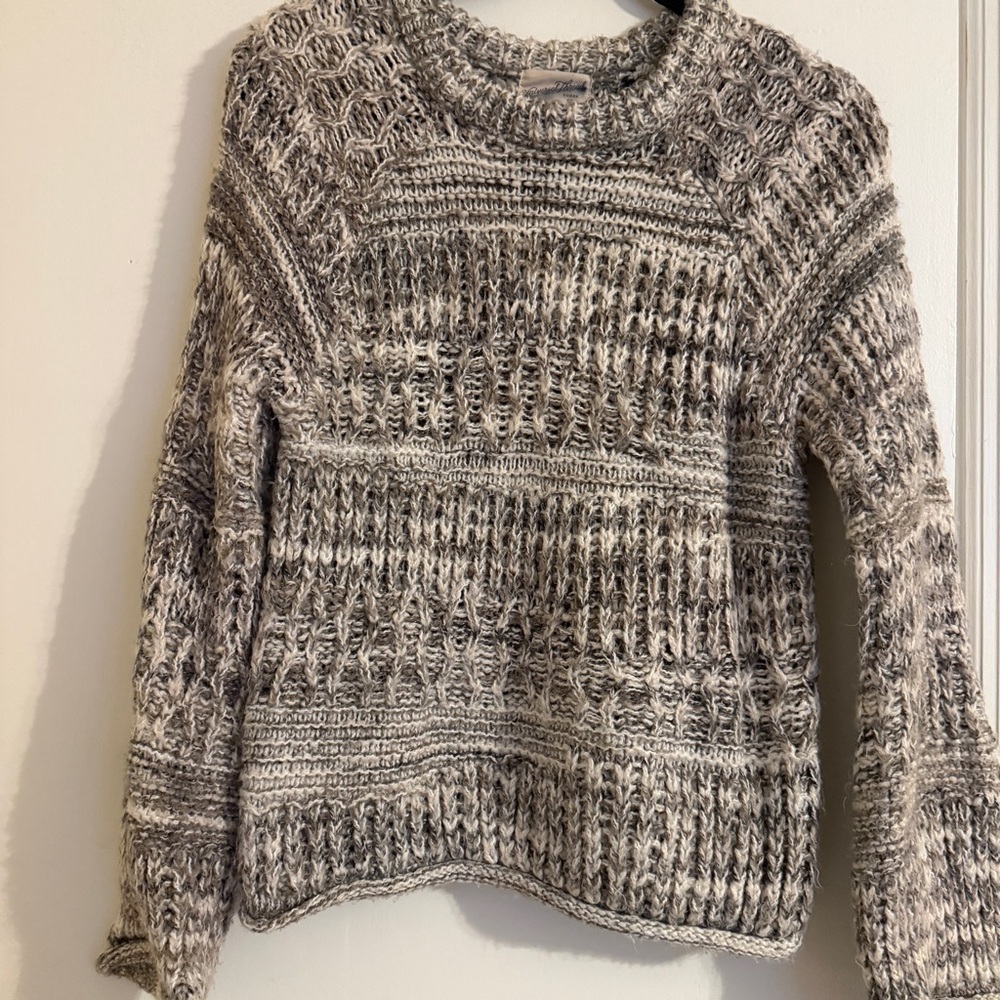 Universal Thread Chunky Knit Sweater Long Sleeve Rolled Hem Brown women M